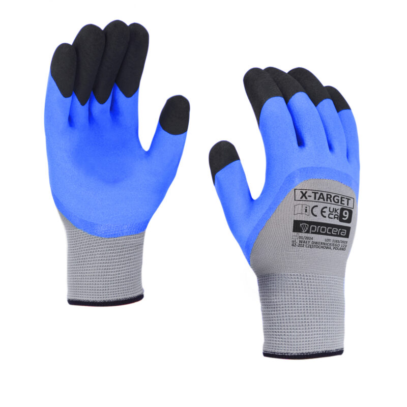 Mănuși de protecție acoperite cu latex X-TARGET