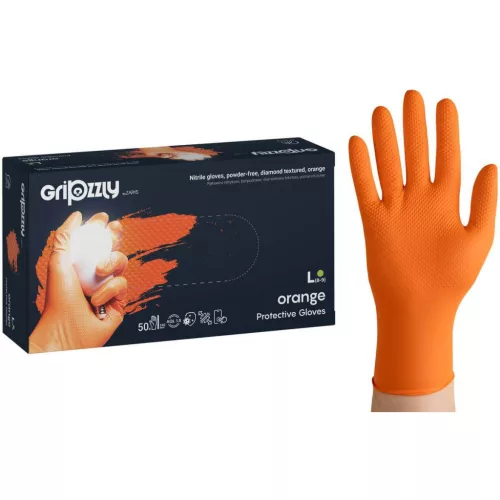 Manusi de unica folosinta Gripzly Orange/Black